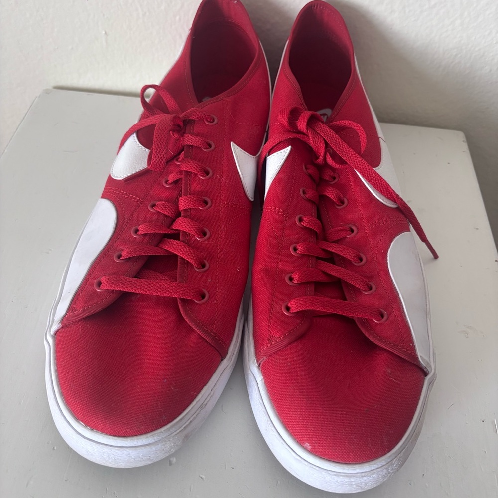 Nike SB Shoes Blazer Court Low CV1658-603 Red White Logo Size 14 Mens